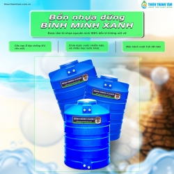 Bồn Nhựa Đứng Bình Minh Xanh – Giải Pháp Lưu Trữ Nước An Toàn & Bền Vững Cho Mọi Công Trình