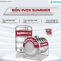 BỒN NƯỚC INOX SUMMER – BỀN CHUẨN CHẤT, GIỮ TRỌN NGUỒN NƯỚC AN TOÀN