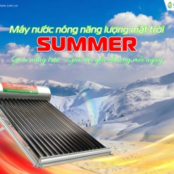 Máy Nước Nóng Năng Lượng Mặt Trời SUMMER – Giải Pháp Nước Nóng Bền Vững Cho Gia Đình Việt