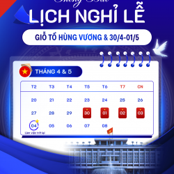 THIÊN THÀNH TÂM THÔNG BÁO LỊCH NGHỈ LỄ GIỖ TỔ HÙNG VƯƠNG & 30/04 – 01/05/2026