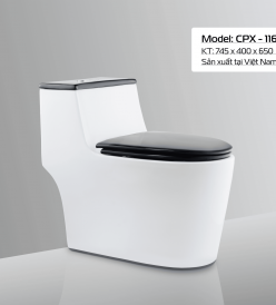 BÀN CẦU CPX - 116 NẮP ĐEN