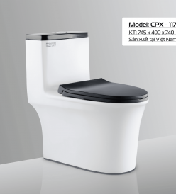 BÀN CẦU CPX - 117 NẮP ĐEN