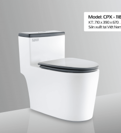 BÀN CẦU CPX - 118 NẮP XÁM