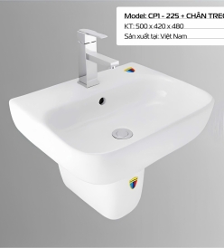 LAVABO CP1 - 225 + CHÂN TREO