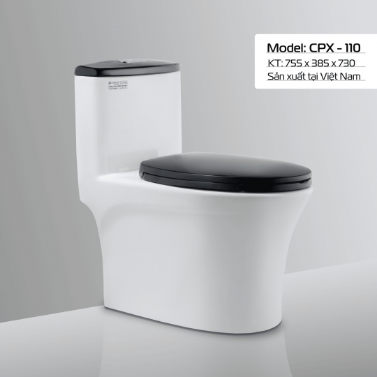 BÀN CẦU CPX - 110 NẮP ĐEN