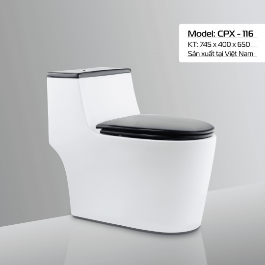 BÀN CẦU CPX - 116 NẮP ĐEN