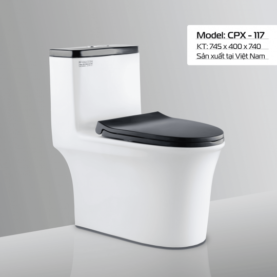 BÀN CẦU CPX - 117 NẮP ĐEN