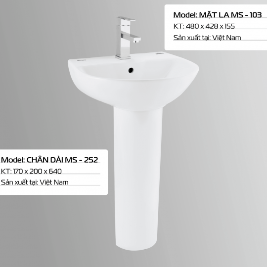 MẶT LA MS - 103 + CHÂN DÀI MS - 252