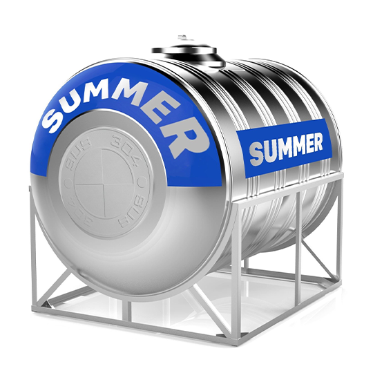 BỒN INOX NGANG 3000L - SUMMER XANH