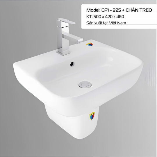 LAVABO CP1 - 225 + CHÂN TREO