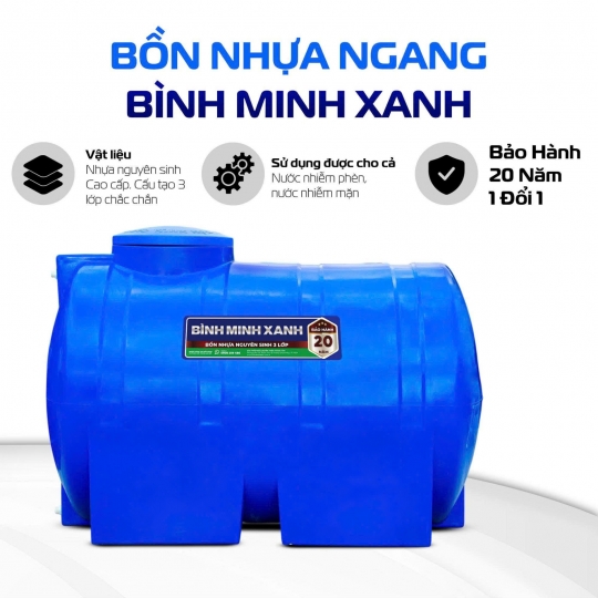 BỒN NHỰA NGANG BMX - 1000L 